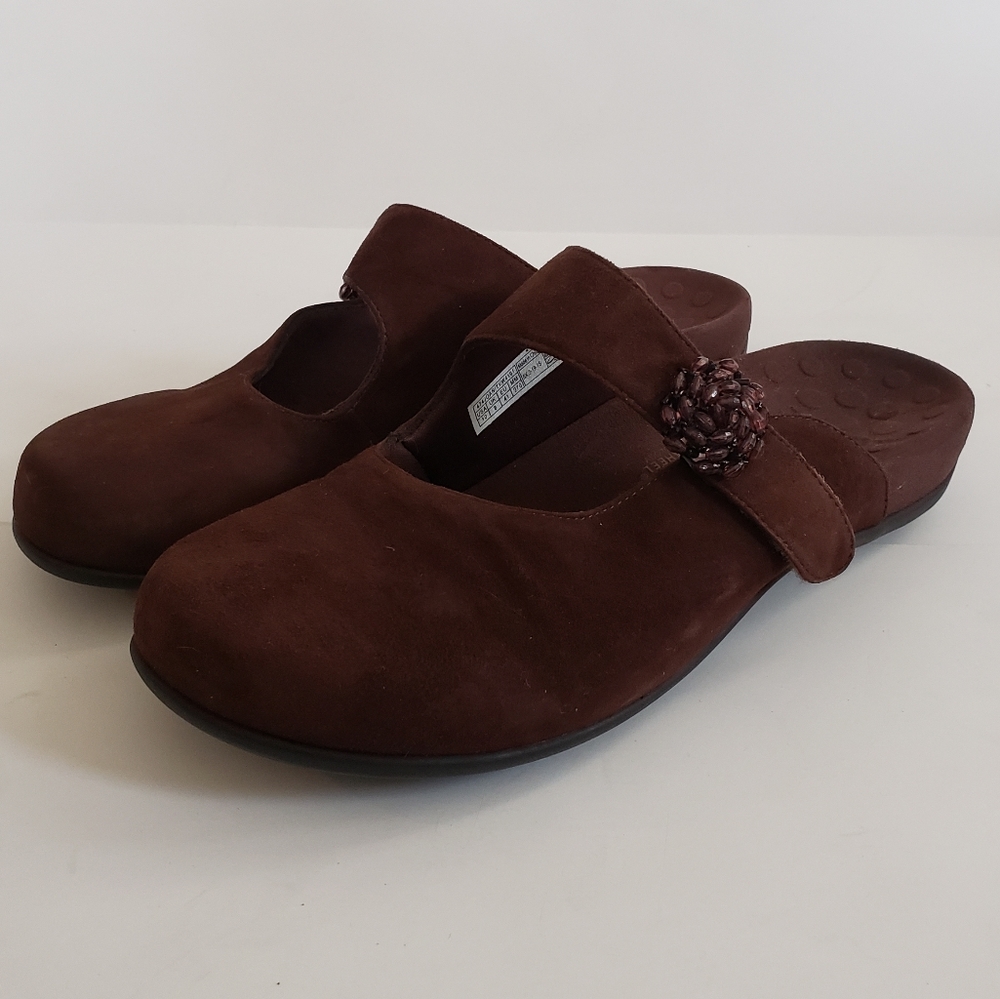 Vionic Women’s Dark Brown Suede-look Mule